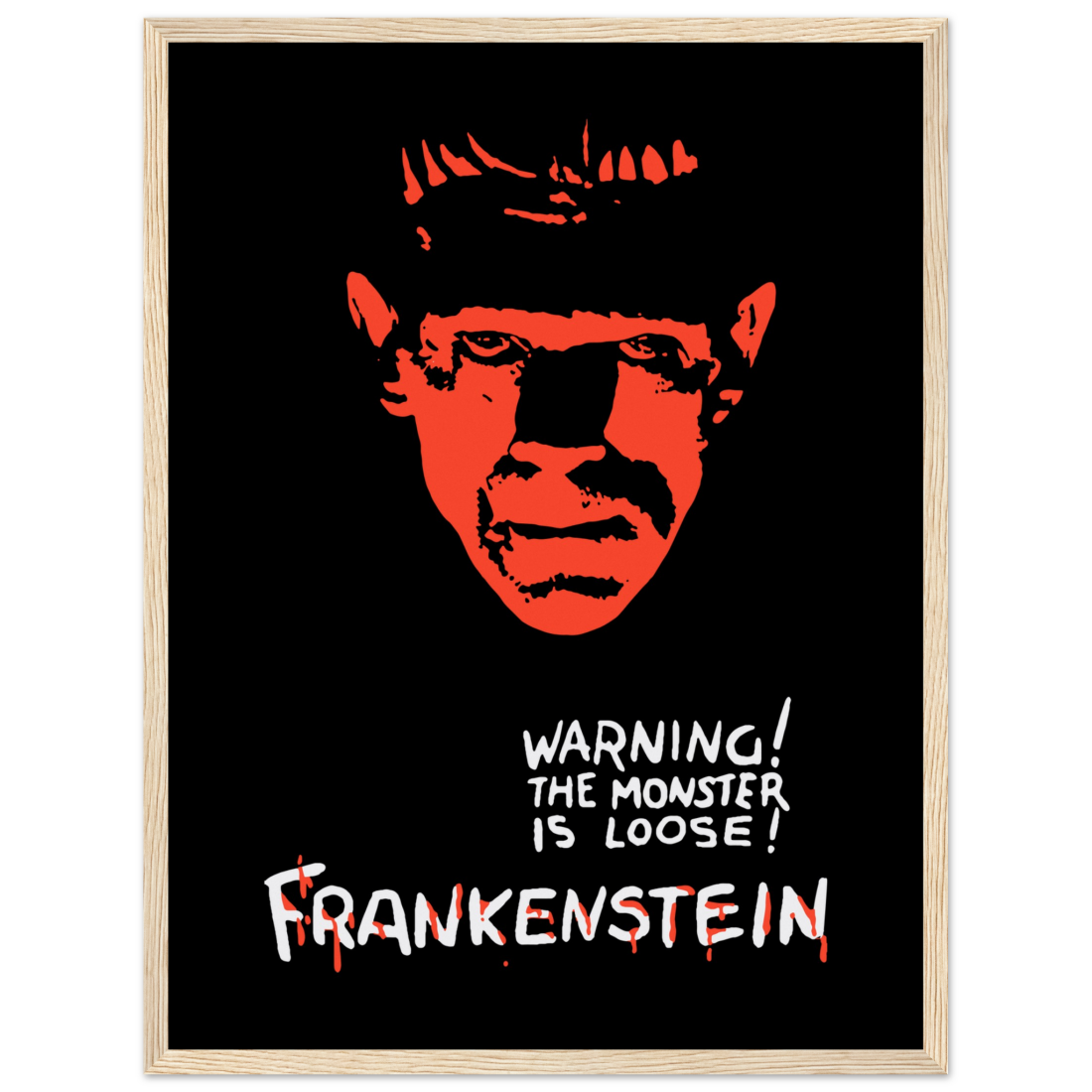 Frankenstein 30s Sci-Fi Horror Movie Poster