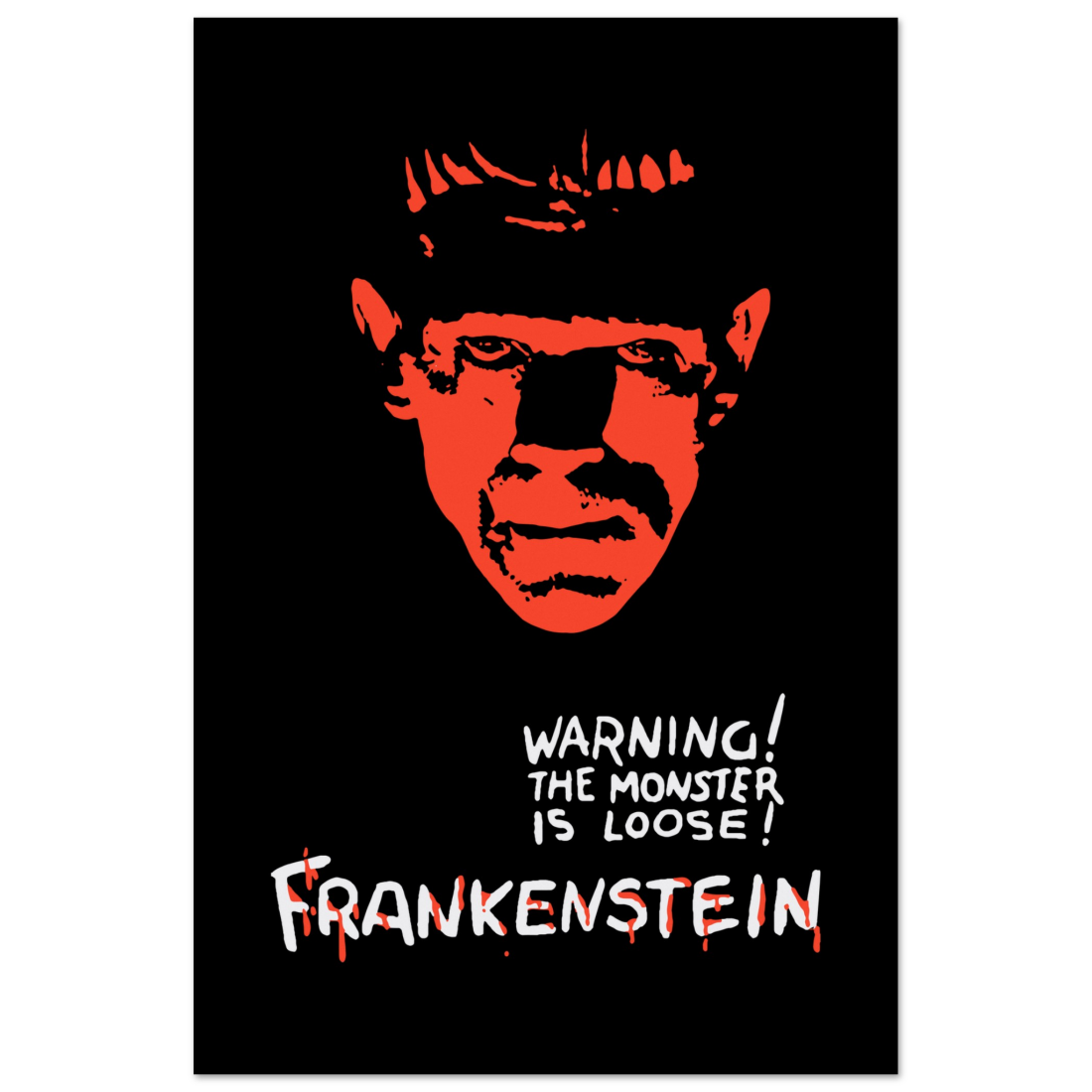 Frankenstein 30s Sci-Fi Horror Movie Poster