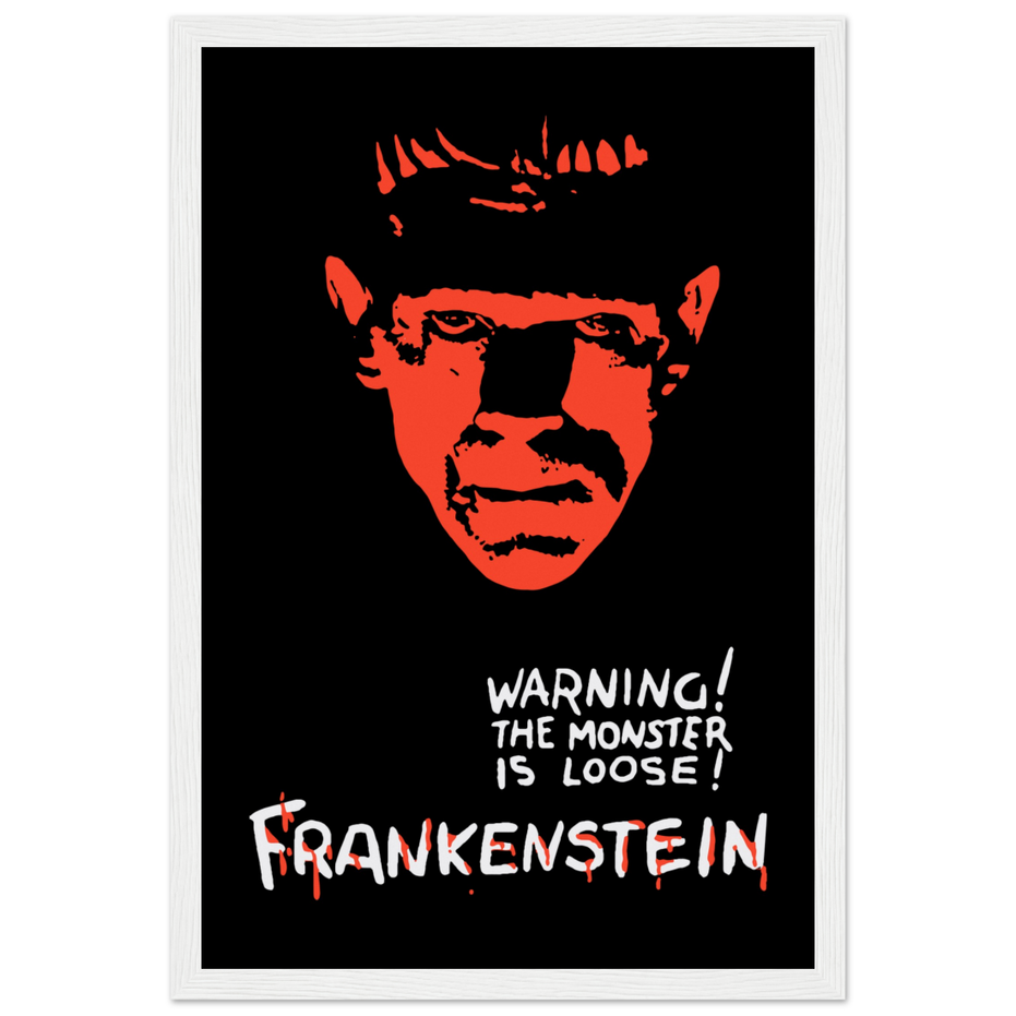 Frankenstein 30s Sci-Fi Horror Movie Poster