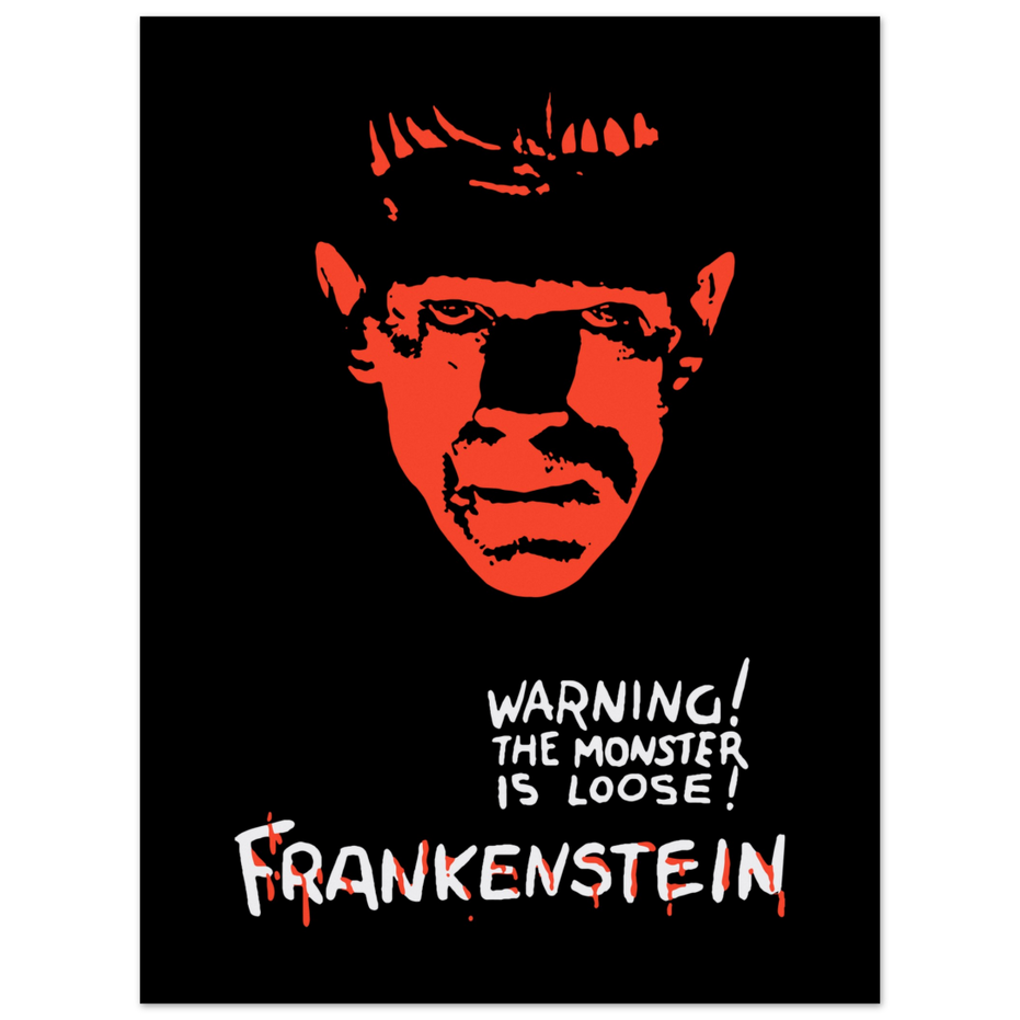 Frankenstein 30s Sci-Fi Horror Movie Poster