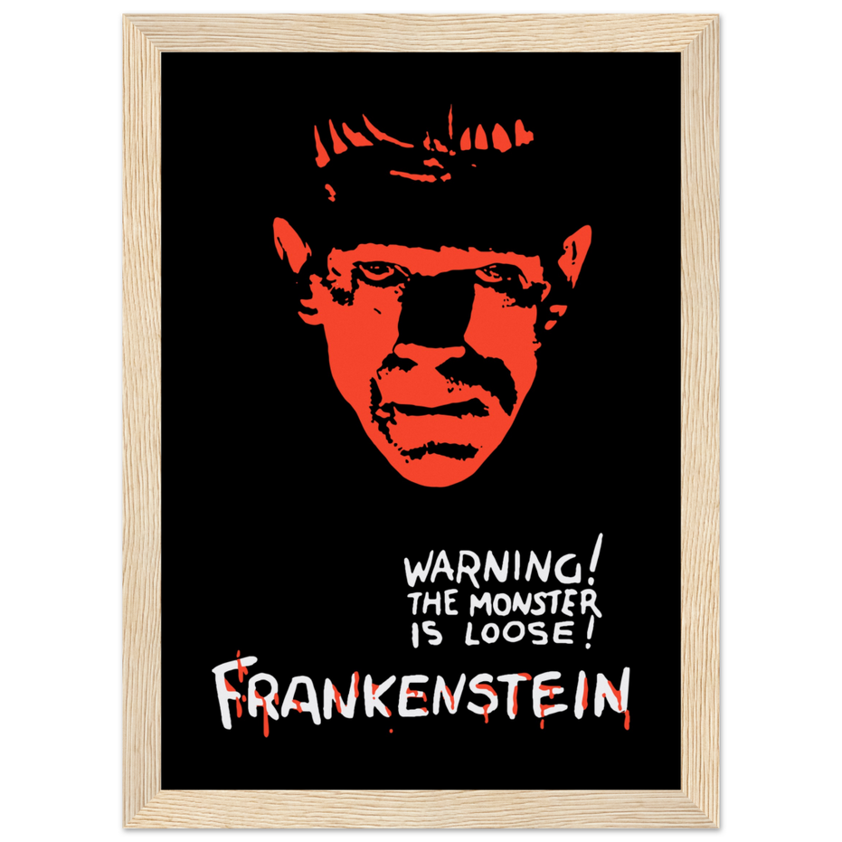 Frankenstein 30s Sci-Fi Horror Movie Poster