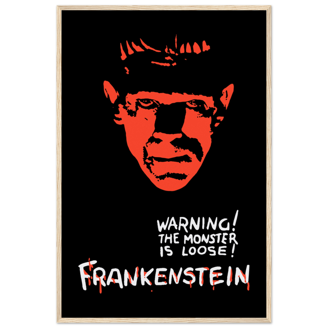Frankenstein 30s Sci-Fi Horror Movie Poster