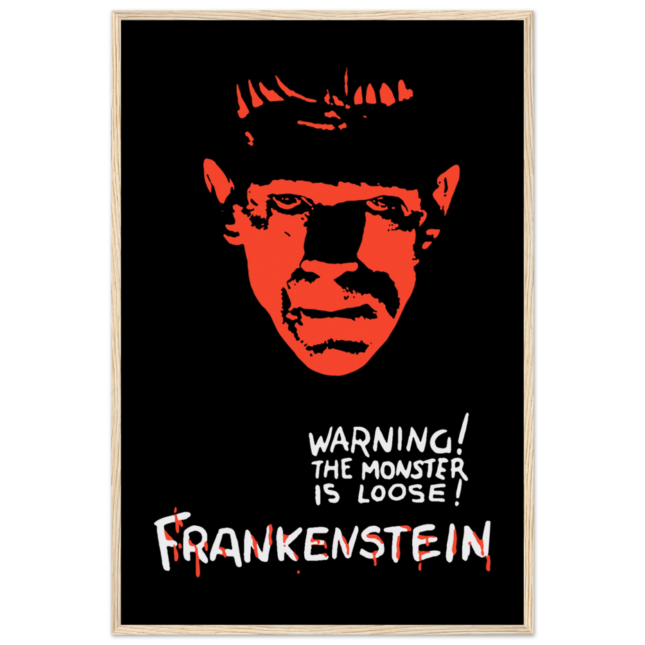 Frankenstein 30s Sci-Fi Horror Movie Poster