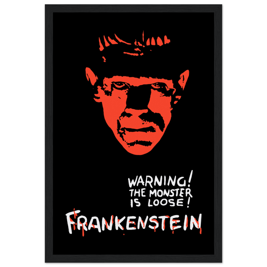 Frankenstein 30s Sci-Fi Horror Movie Poster