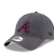 Atlanta Braves - MLB Core Classic 9Twenty Gray Hat, New Era