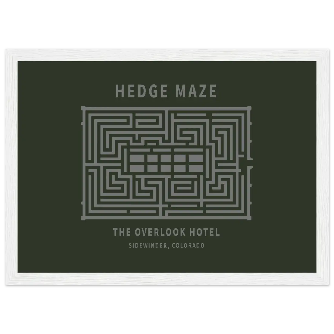 Hedge Maze, the Overlook Hotel the Shining Movie Poster