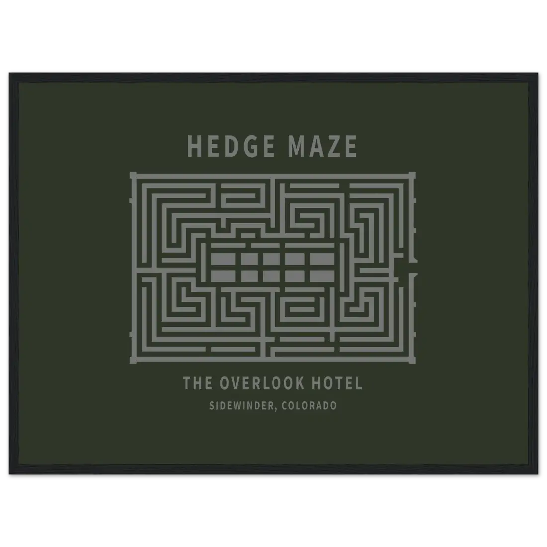 Hedge Maze, the Overlook Hotel the Shining Movie Poster
