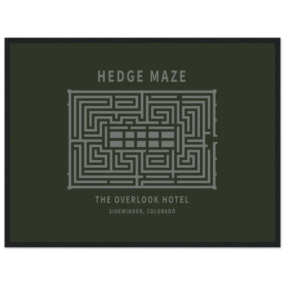 Hedge Maze, the Overlook Hotel the Shining Movie Poster