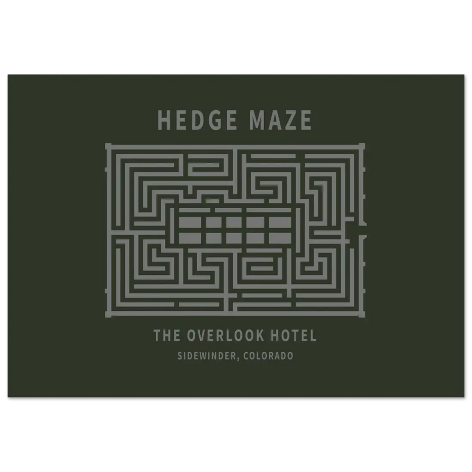 Hedge Maze, the Overlook Hotel the Shining Movie Poster