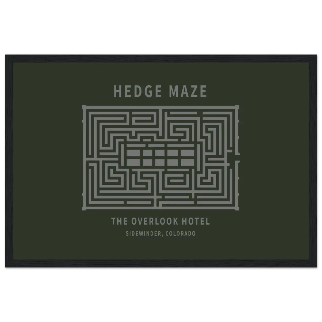 Hedge Maze, the Overlook Hotel the Shining Movie Poster