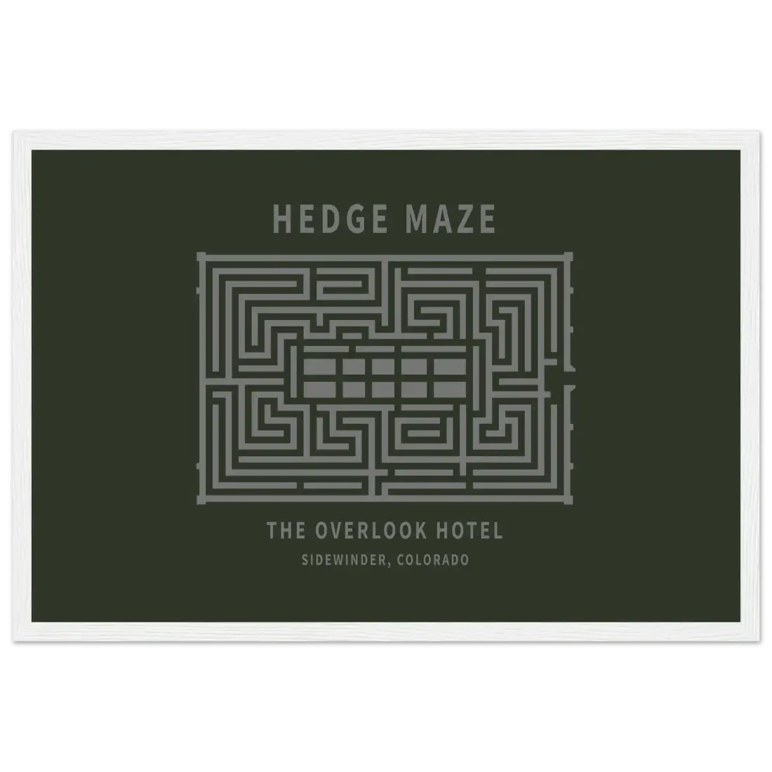 Hedge Maze, the Overlook Hotel the Shining Movie Poster