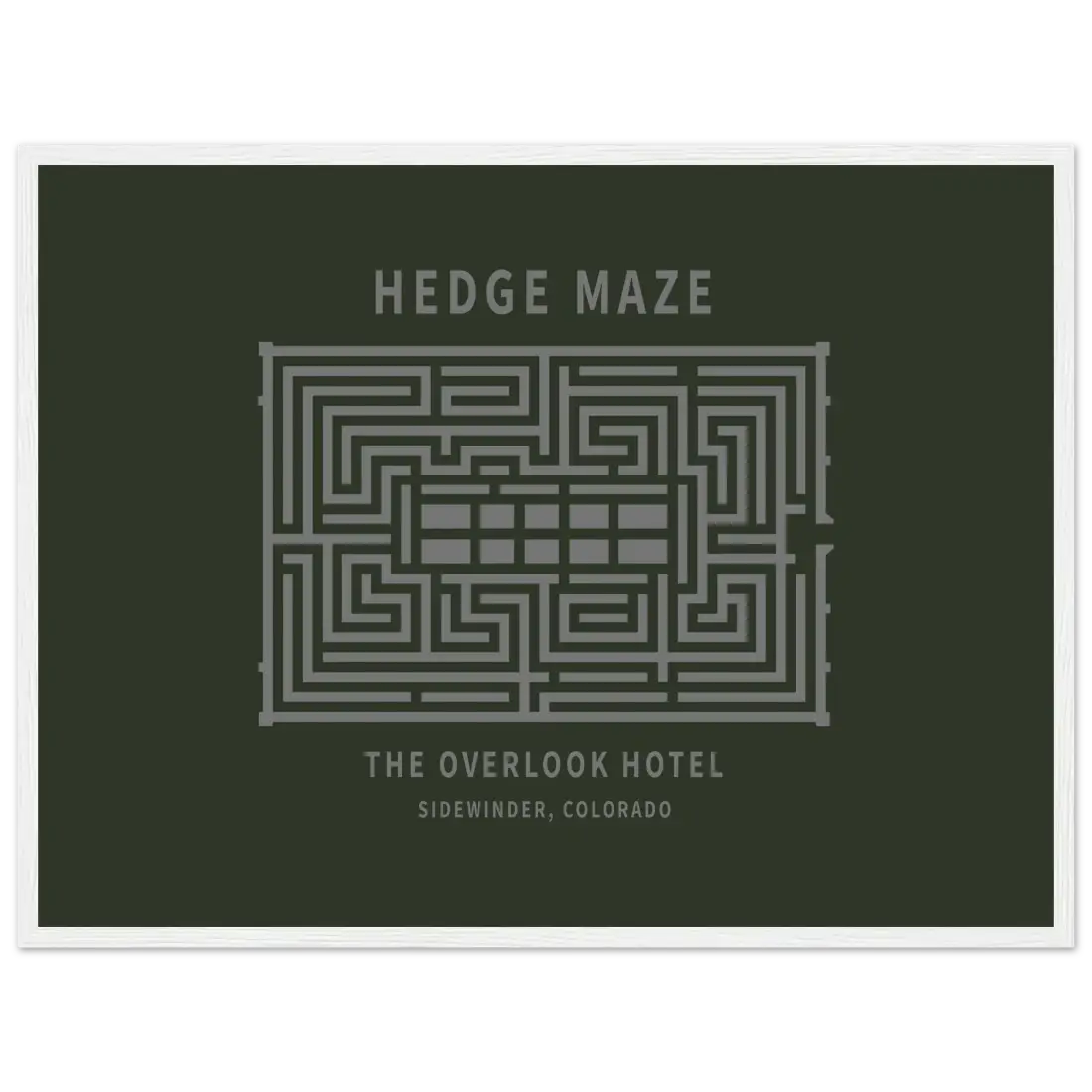 Hedge Maze, the Overlook Hotel the Shining Movie Poster