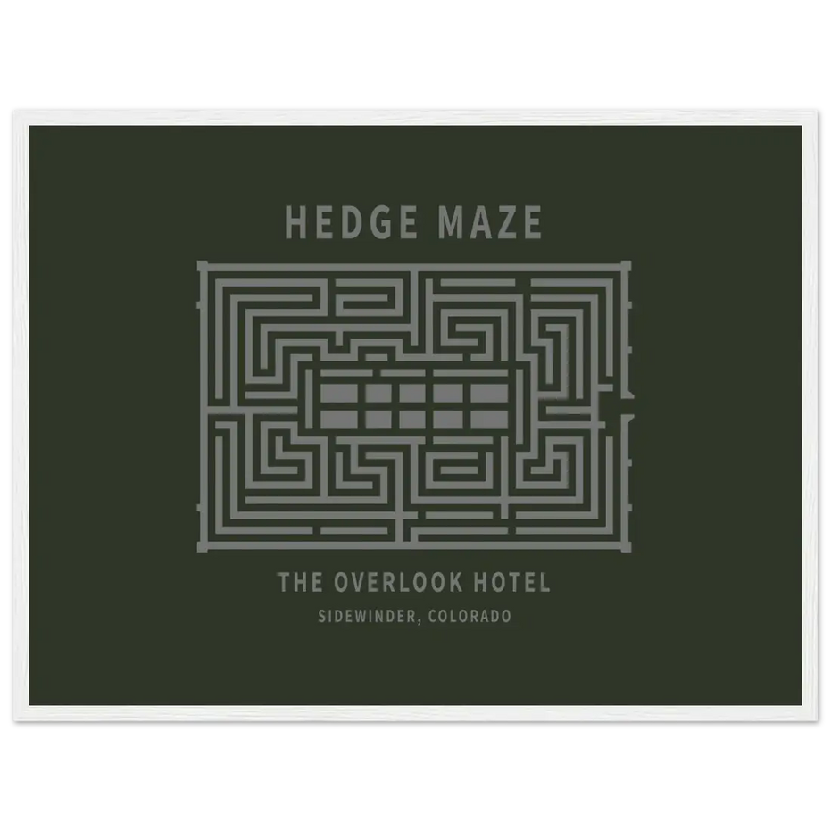 Hedge Maze, the Overlook Hotel the Shining Movie Poster