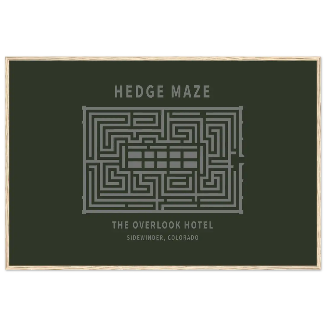 Hedge Maze, the Overlook Hotel the Shining Movie Poster