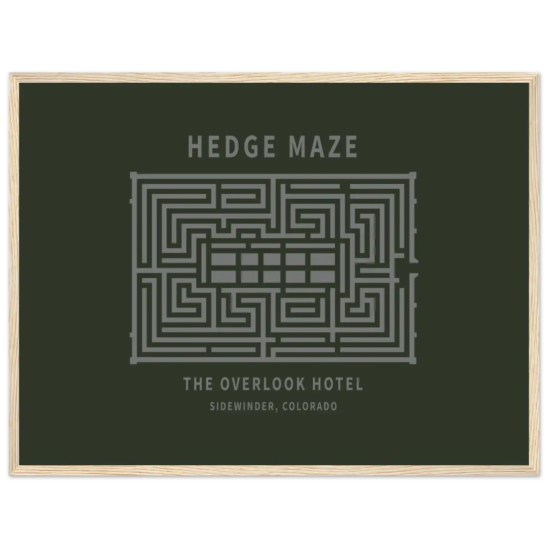 Hedge Maze, the Overlook Hotel the Shining Movie Poster