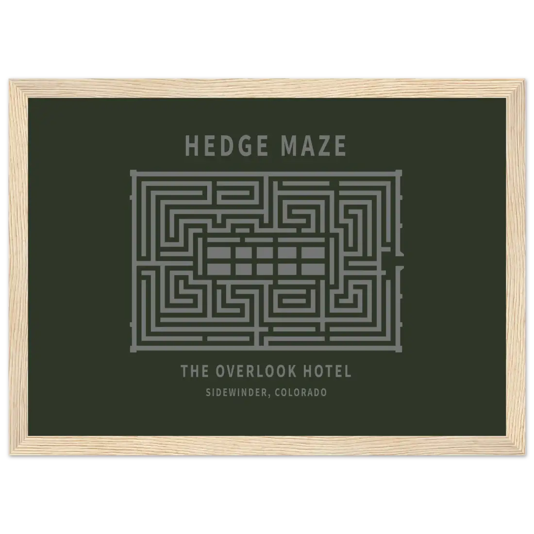 Hedge Maze, the Overlook Hotel the Shining Movie Poster