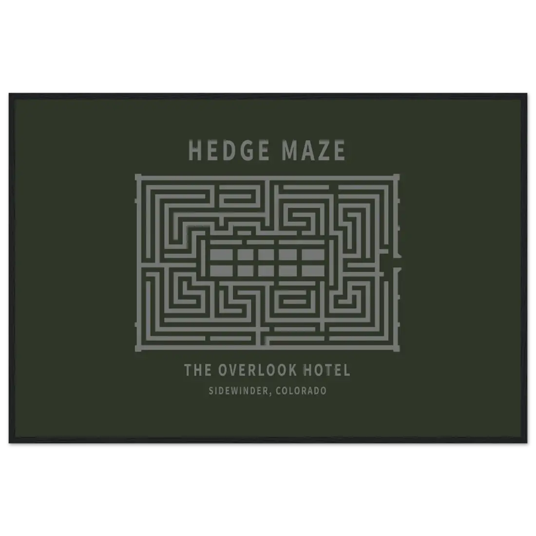 Hedge Maze, the Overlook Hotel the Shining Movie Poster