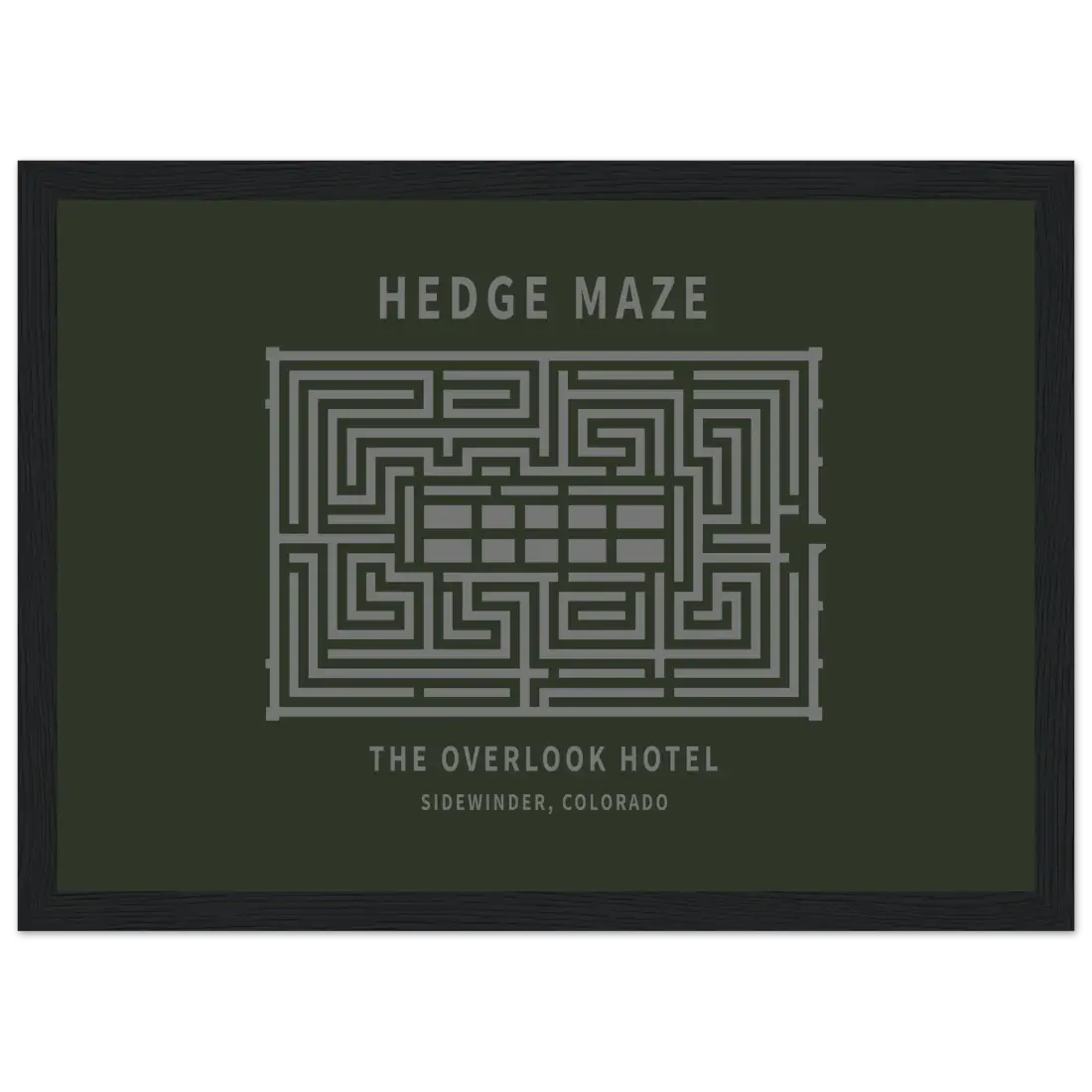 Hedge Maze, the Overlook Hotel the Shining Movie Poster