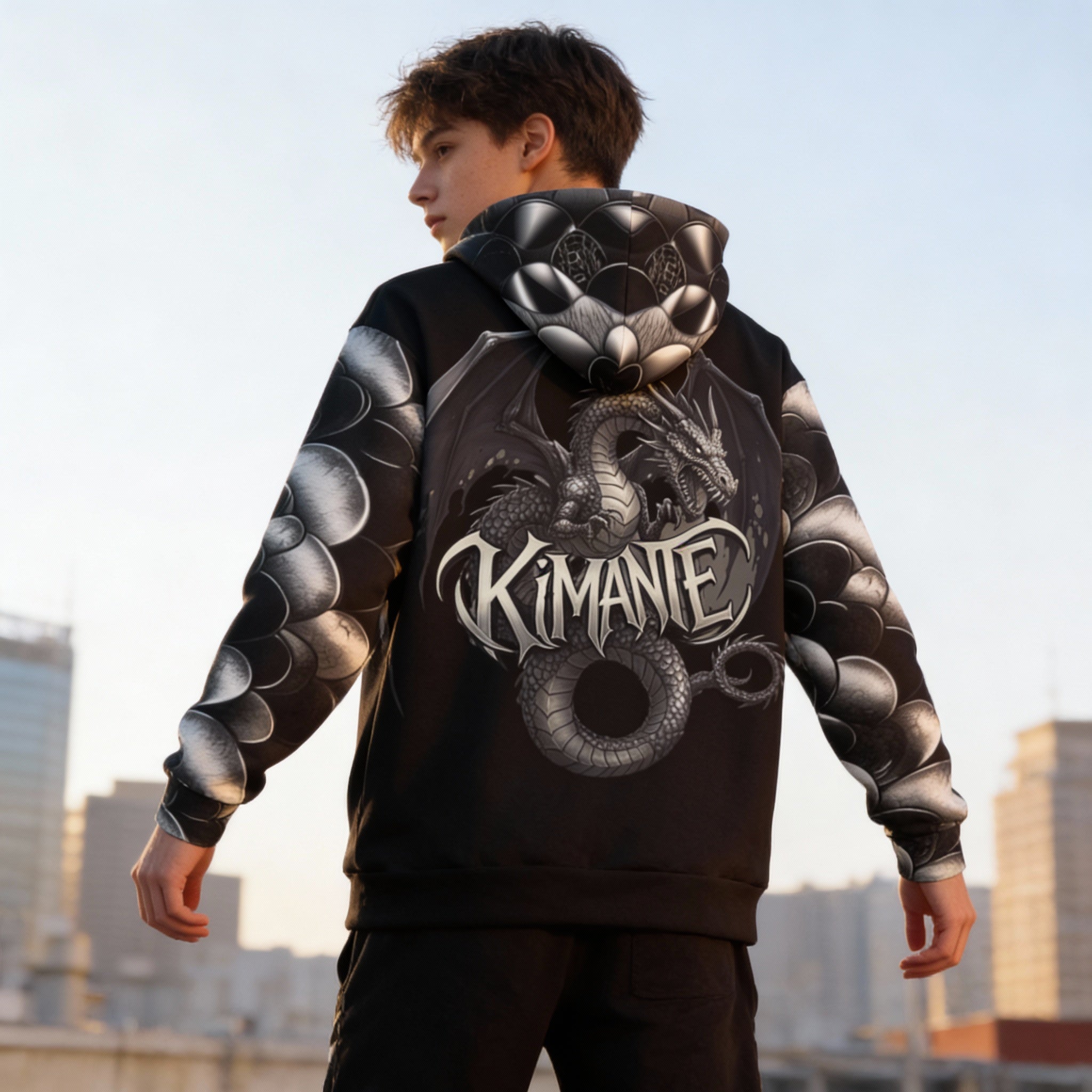 Kimante Dragon Skin Unisex Hoodie