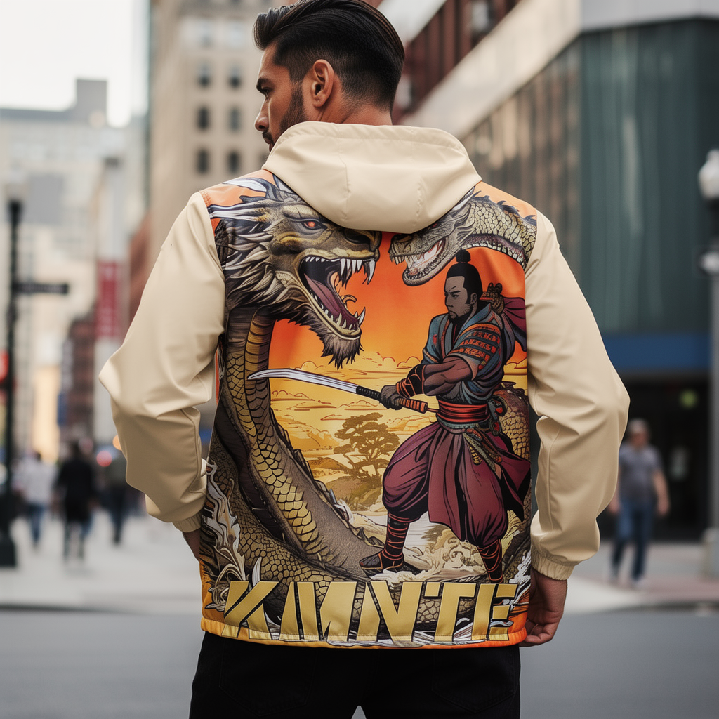 The Kimante Samurai Colorized Windbreaker Jacket