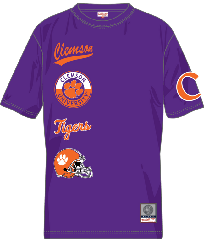Clemson Tigers - NCAA Red Double Clutch Premium T-Shirt