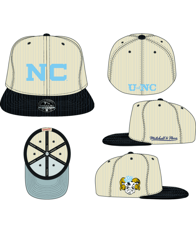 North Carolina Tar Heels  - NCAA 2 Tone Team Cord Fitted Snapback Hat