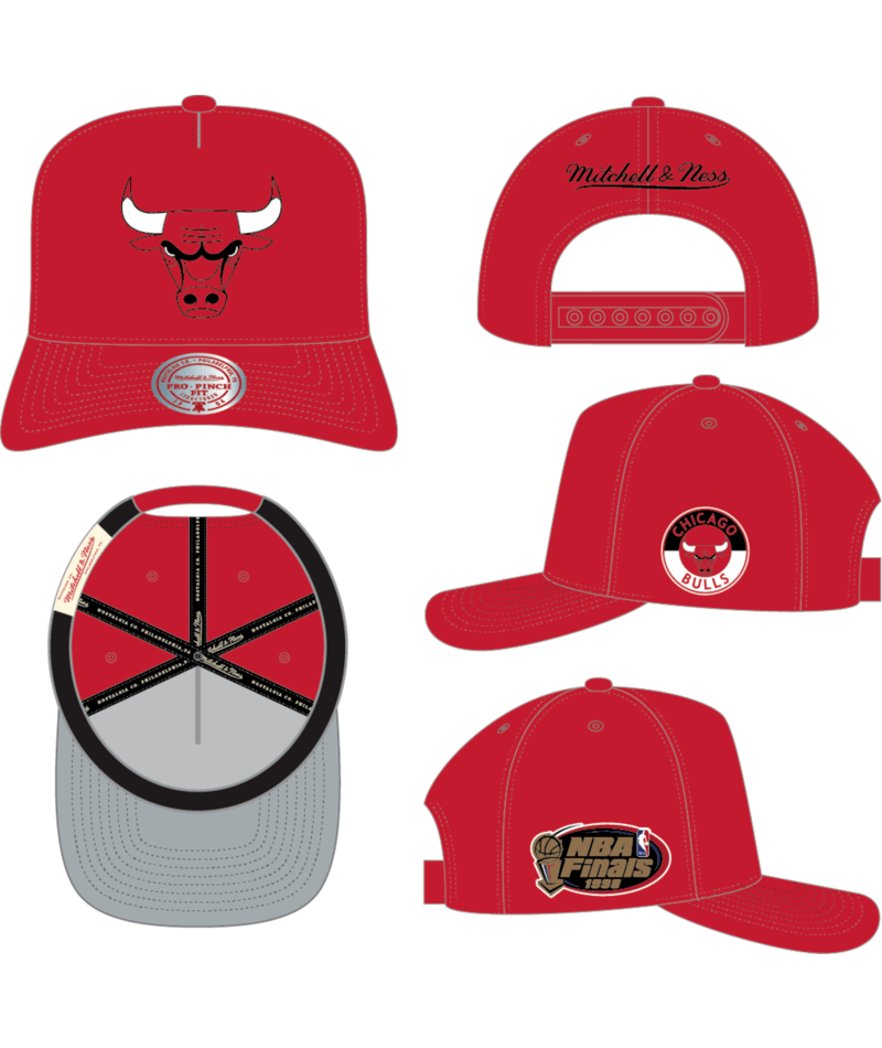 Chicago Bulls - NBA Double Clutch Pro Red Snapback Hat