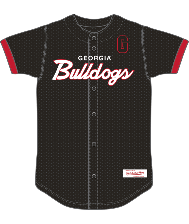 Georgia Bulldogs - NCAA Mesh Button From Top Jersey