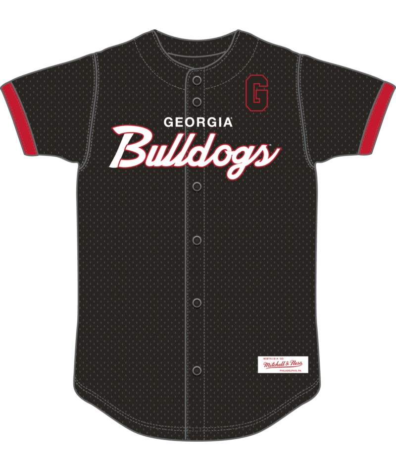 Georgia Bulldogs - NCAA Mesh Button From Top Jersey