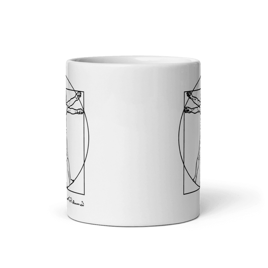 Leonardo Da Vinci, Vitruvian Man Sketch Mug