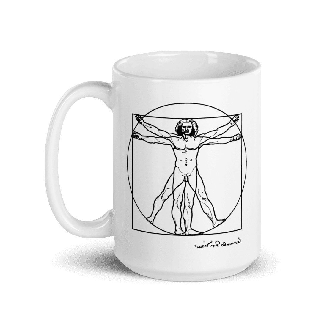 Leonardo Da Vinci, Vitruvian Man Sketch Mug