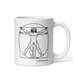 Leonardo Da Vinci, Vitruvian Man Sketch Mug