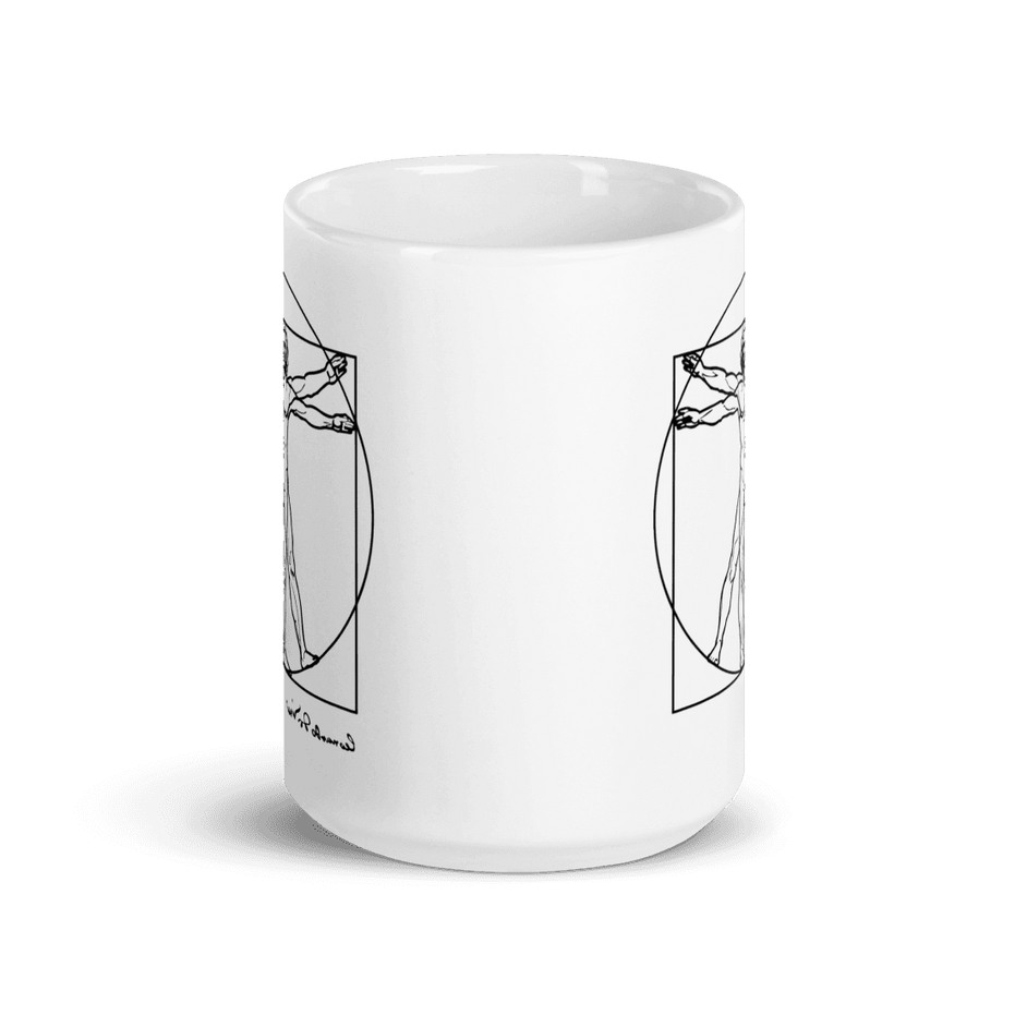 Leonardo Da Vinci, Vitruvian Man Sketch Mug