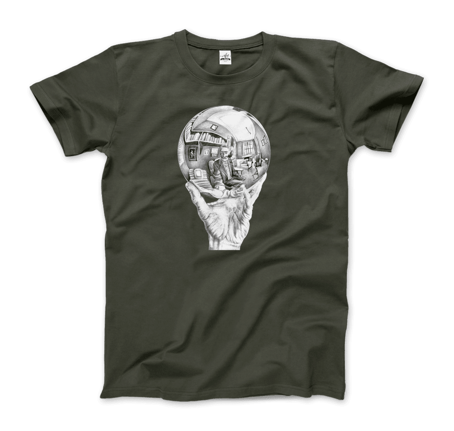 M.C. Escher Hand With Reflective Globe T-Shirt