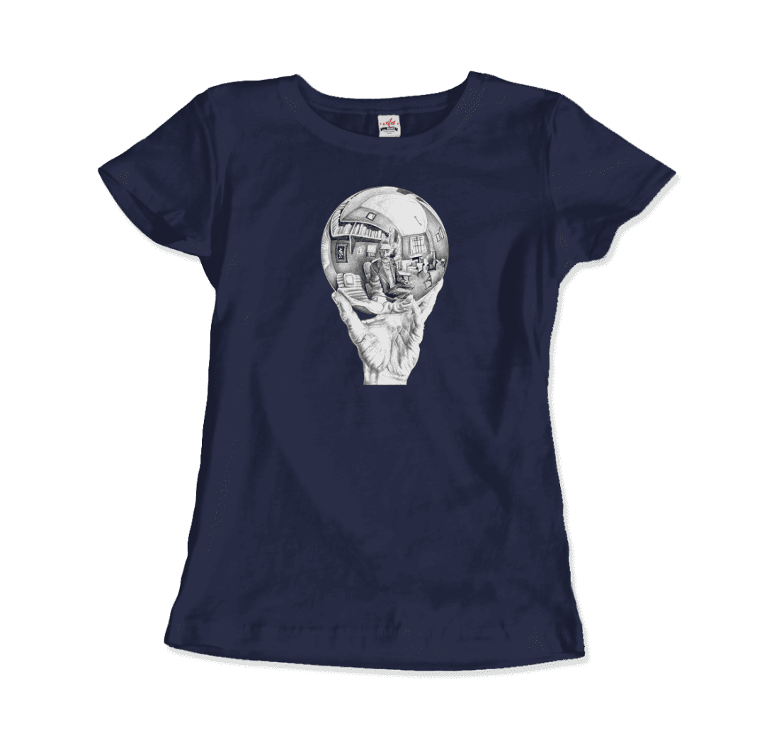 M.C. Escher Hand With Reflective Globe T-Shirt