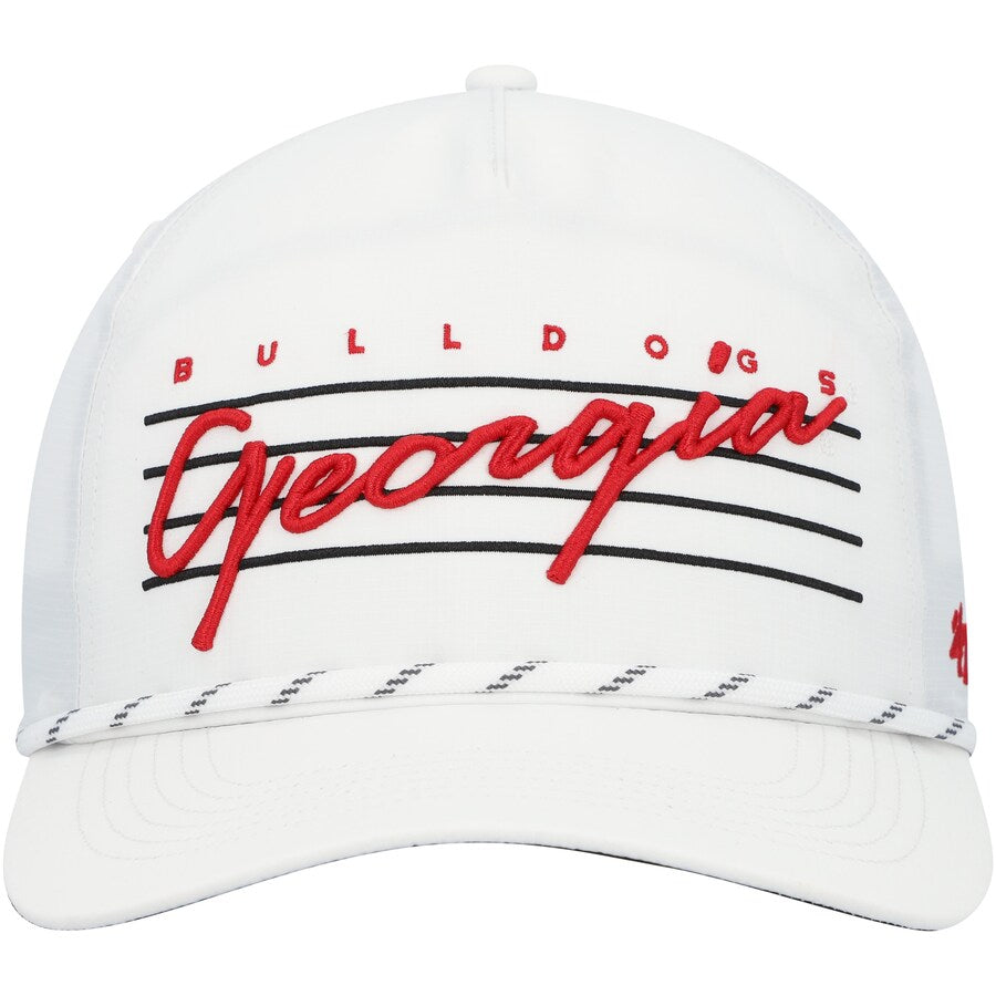 Georgia Bulldogs - White Downburst Hitch Trucker Adjustable Hat, 47 Brand