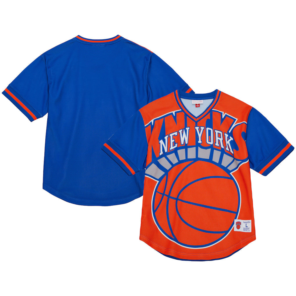 New York Knicks - Orange Jumbotron 3.0 Mesh V-Neck T-Shirt