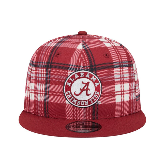 Alabama Crimson Tide - 9Fifty Plaid Snapback Hat, New Era
