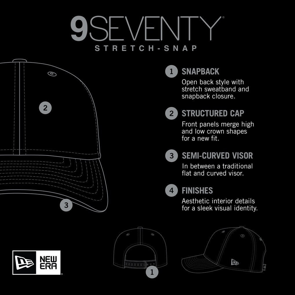 Auburn Tigers - NCAA 9Seventy Woodmark Stretch-Snap Hat, New Era