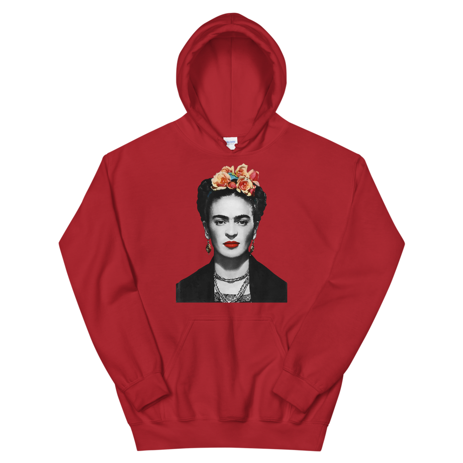 Frida Kahlo With Flowers Poster Artwork Unisex Hoodie