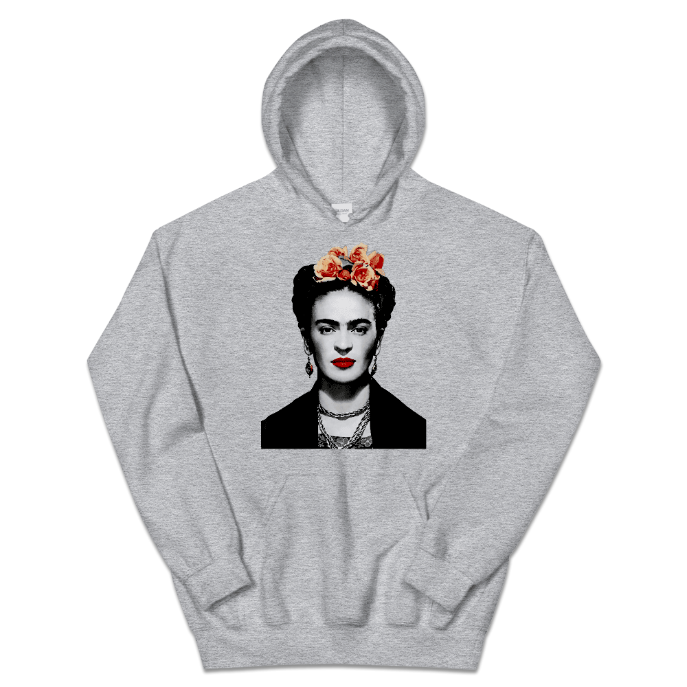 Frida Kahlo With Flowers Poster Artwork Unisex Hoodie
