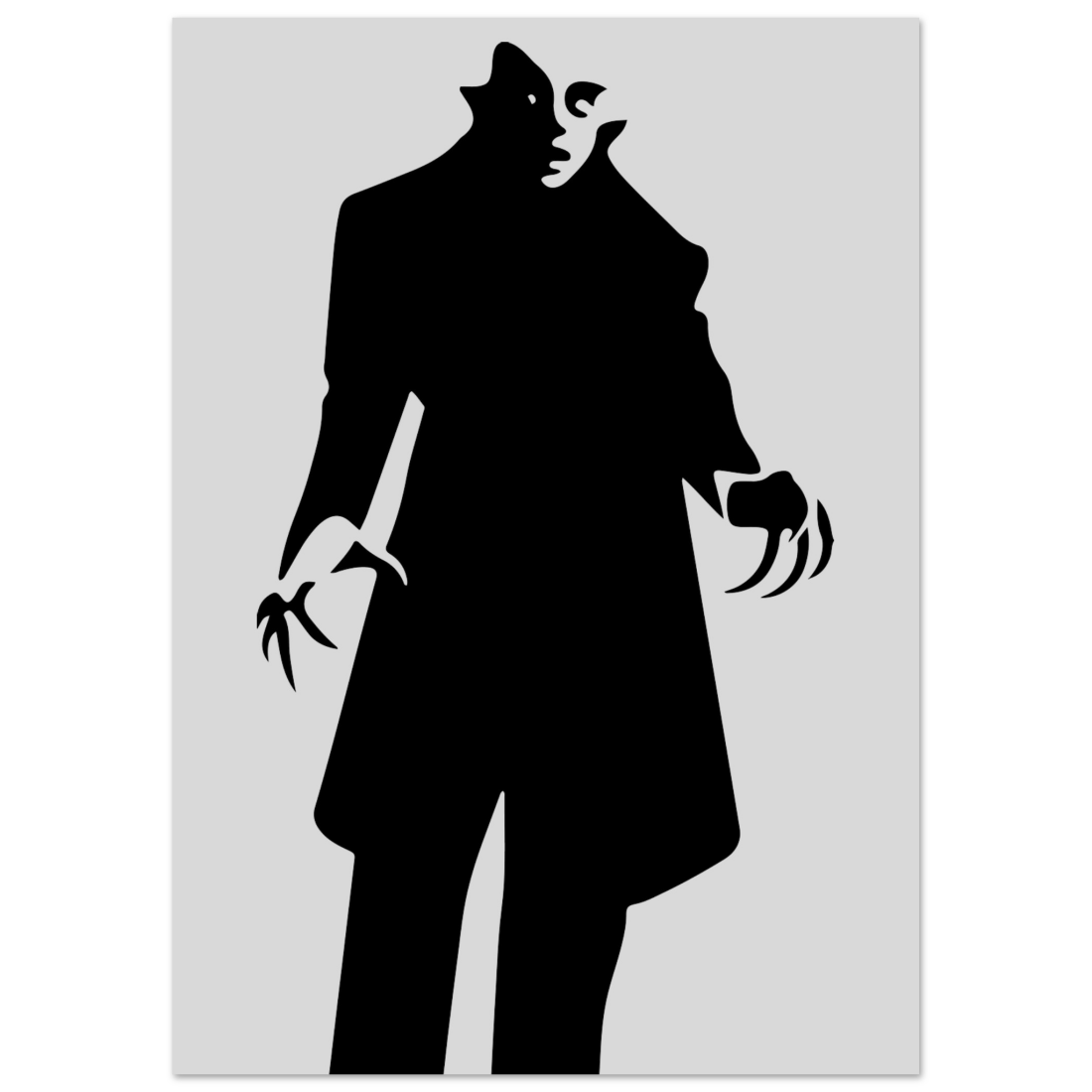 Nosferatu 20s Sci-Fi Horror Movie Minimalist Poster