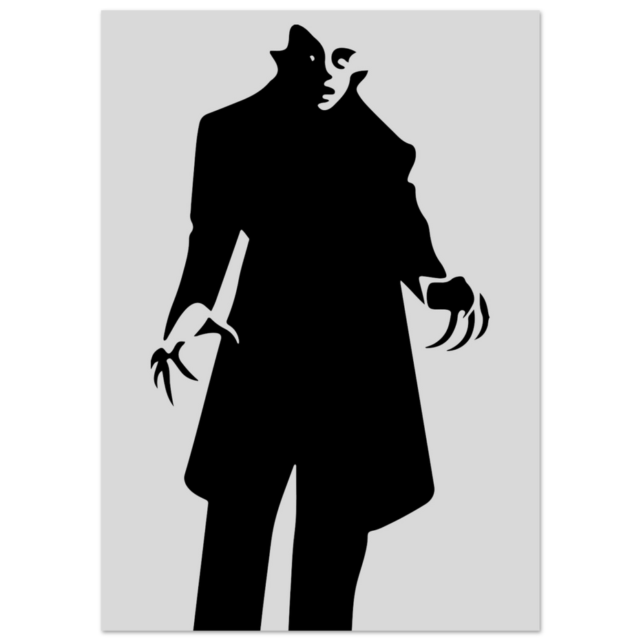 Nosferatu 20s Sci-Fi Horror Movie Minimalist Poster