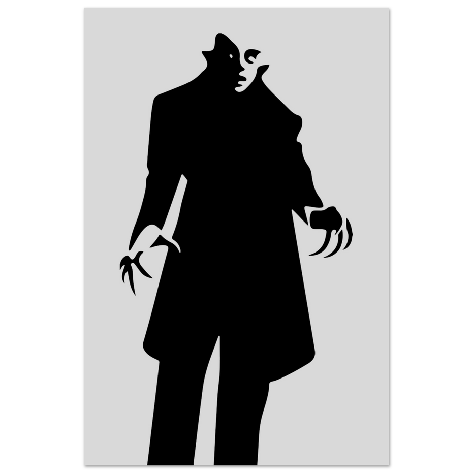 Nosferatu 20s Sci-Fi Horror Movie Minimalist Poster