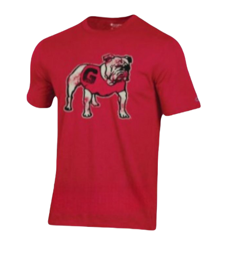 Georgia Bulldogs - Dog Wearing Logo Red T-Shirt