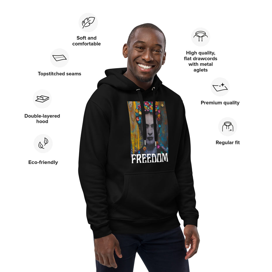 Freedom Kahlo Kimante Women's Eco Fitted Hoodie