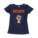 Resist Raised Fist With Distressed Design T-Shirt