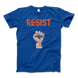 Resist Raised Fist With Distressed Design T-Shirt