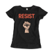 Resist Raised Fist With Distressed Design T-Shirt