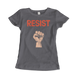 Resist Raised Fist With Distressed Design T-Shirt